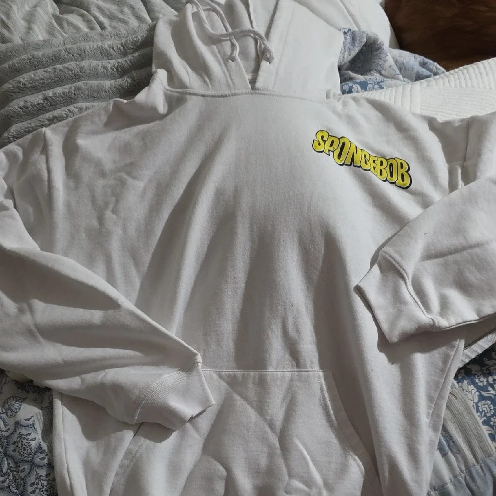 SpongeBob White Hoodie - Picture 2 of 13
